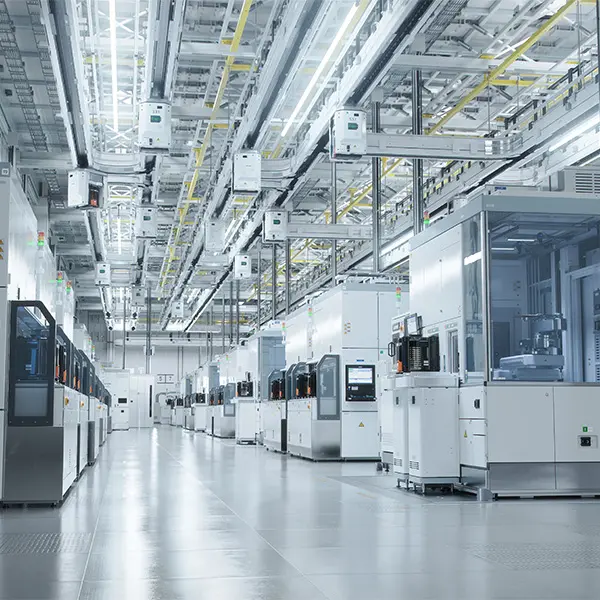 Interior image inside Bright Advanced Semiconductor Production Fab Cleanroom