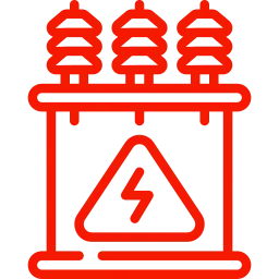 Red substation automation systems icon