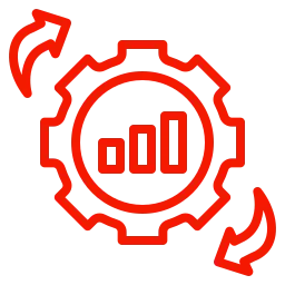 Red rate in which they scale and adapt to changing demands icon