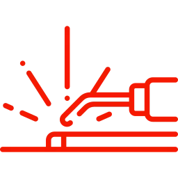 Red welding icon