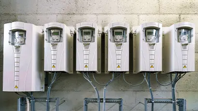 Six variable frequency drives (VFDs)