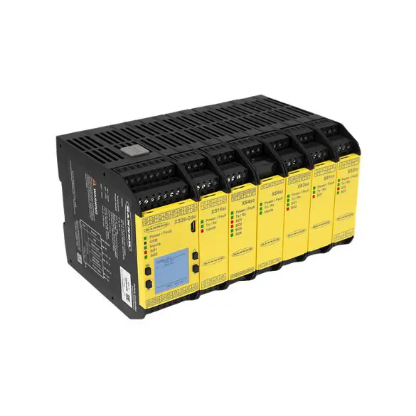 Banner Engineering XS26 Series Expandable Safety Controller on a white background