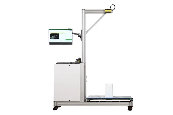 Stainless steel stand for weighing and quality inspection with an LED display screen