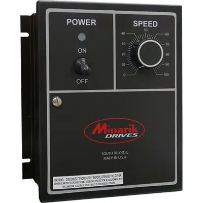Minarik Drives MM23412D DC Motor Control on a white background
