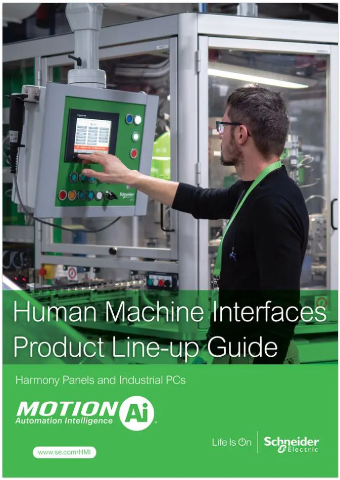Motion Ai and Schneider Electric Human Machine Interfaces (HMIs) Product Line-Up Guide