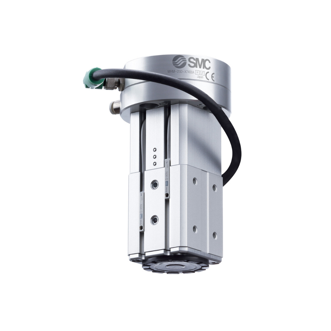 SMC Magnetic Gripper unit for collaborative robots (cobots) on a white background